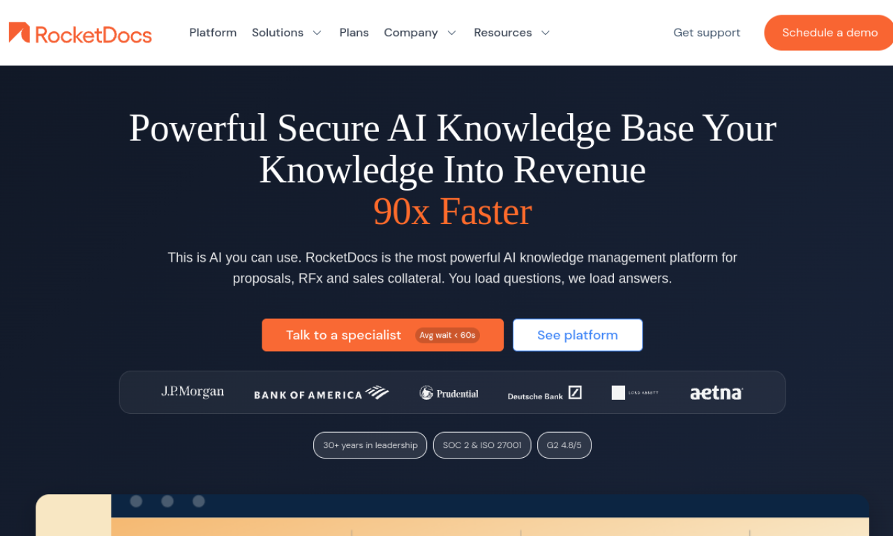 Screenshot of RocketDocs website
